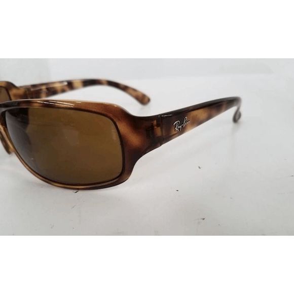 Ray Ban Men's RB4075 Brown Rectangle Sunglasses - Picture 4 of 8